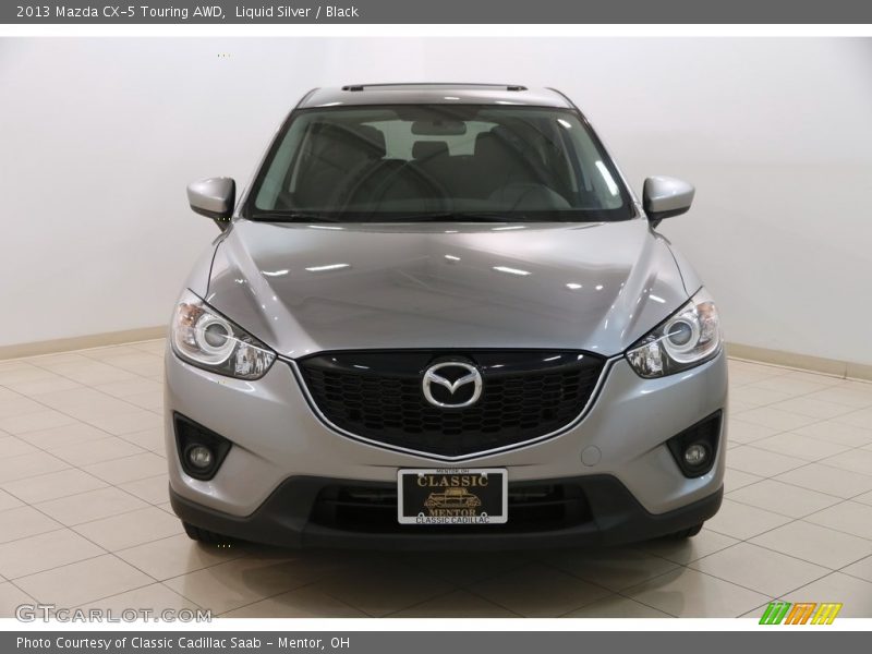 Liquid Silver / Black 2013 Mazda CX-5 Touring AWD