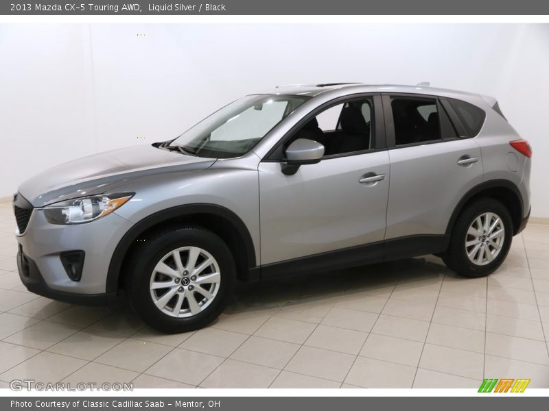 Liquid Silver / Black 2013 Mazda CX-5 Touring AWD