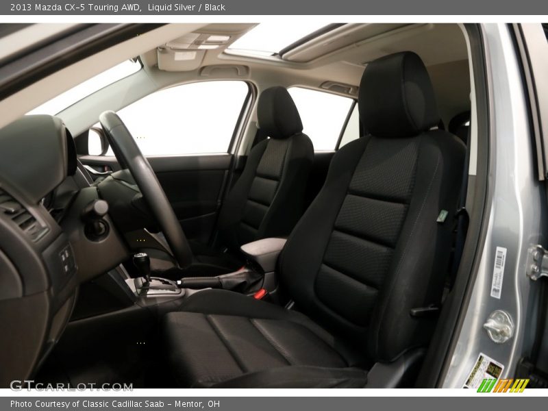 Liquid Silver / Black 2013 Mazda CX-5 Touring AWD