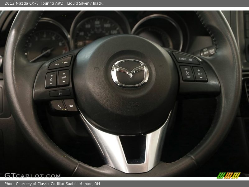 Liquid Silver / Black 2013 Mazda CX-5 Touring AWD