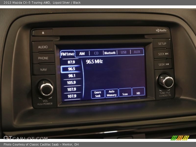 Liquid Silver / Black 2013 Mazda CX-5 Touring AWD