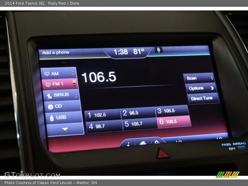 Ruby Red / Dune 2014 Ford Taurus SEL