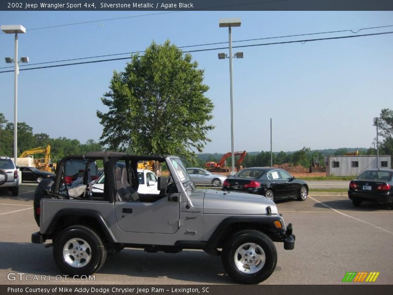 Silverstone Metallic / Agate Black 2002 Jeep Wrangler Sport 4x4