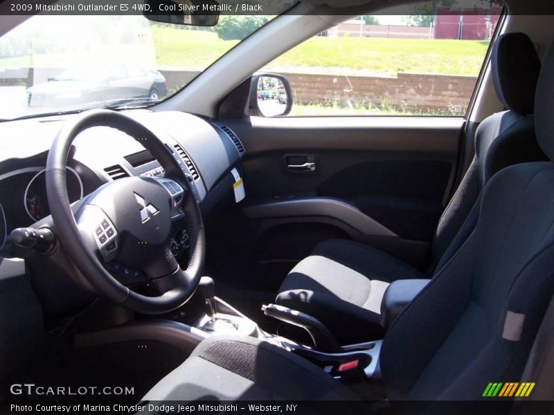 Cool Silver Metallic / Black 2009 Mitsubishi Outlander ES 4WD