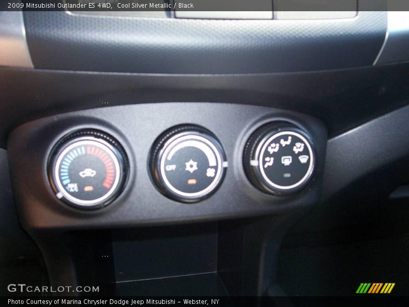 Cool Silver Metallic / Black 2009 Mitsubishi Outlander ES 4WD