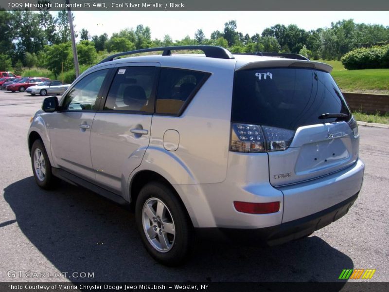 Cool Silver Metallic / Black 2009 Mitsubishi Outlander ES 4WD