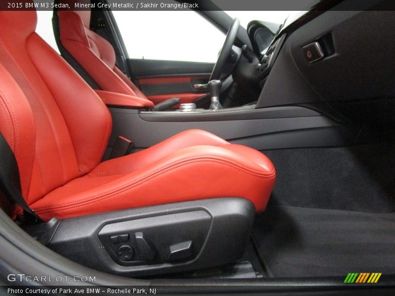 Mineral Grey Metallic / Sakhir Orange/Black 2015 BMW M3 Sedan