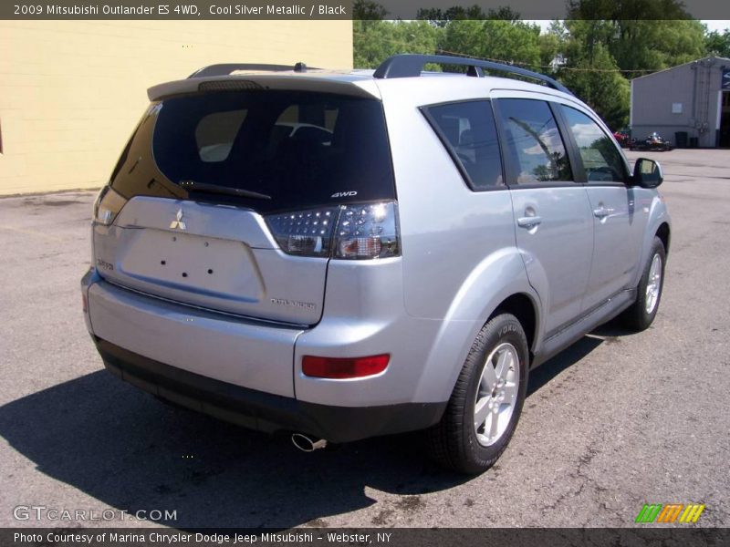 Cool Silver Metallic / Black 2009 Mitsubishi Outlander ES 4WD