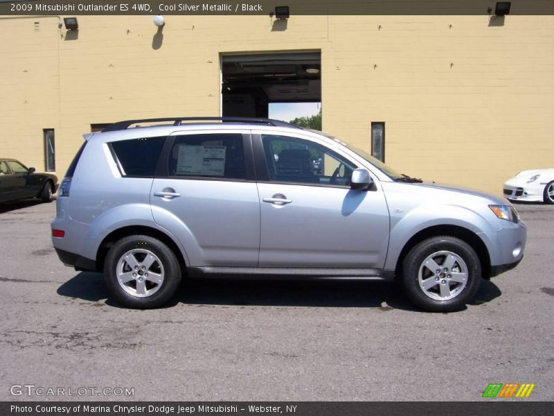 Cool Silver Metallic / Black 2009 Mitsubishi Outlander ES 4WD