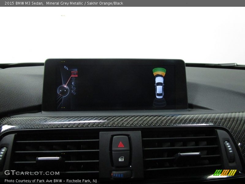 Mineral Grey Metallic / Sakhir Orange/Black 2015 BMW M3 Sedan