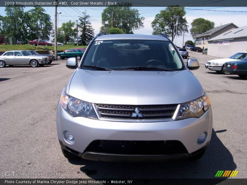 Cool Silver Metallic / Black 2009 Mitsubishi Outlander ES 4WD