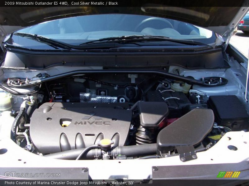 Cool Silver Metallic / Black 2009 Mitsubishi Outlander ES 4WD