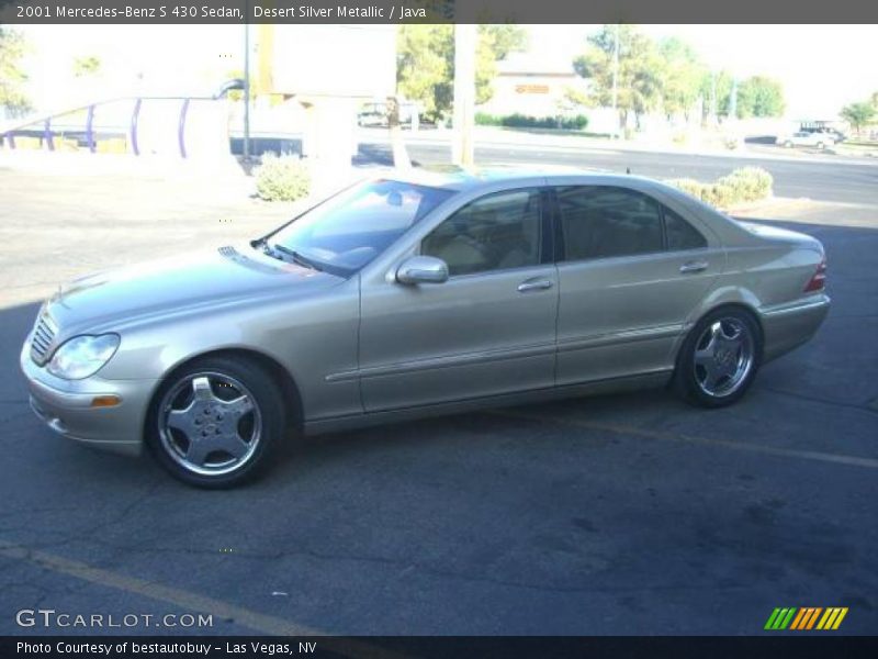Desert Silver Metallic / Java 2001 Mercedes-Benz S 430 Sedan