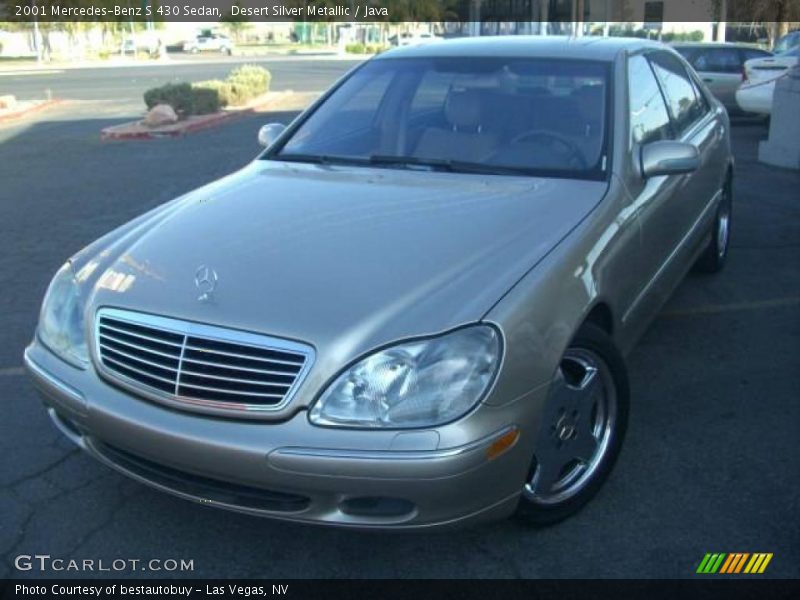 Desert Silver Metallic / Java 2001 Mercedes-Benz S 430 Sedan
