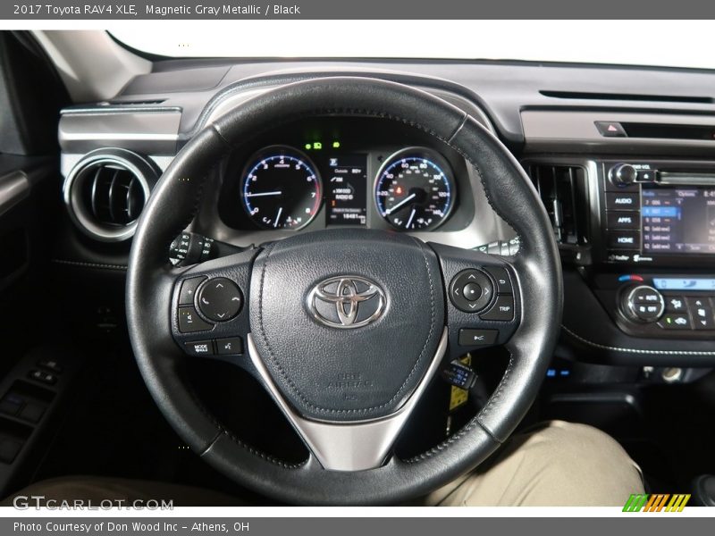 Magnetic Gray Metallic / Black 2017 Toyota RAV4 XLE