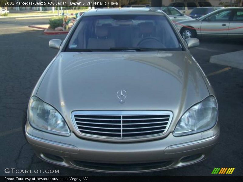 Desert Silver Metallic / Java 2001 Mercedes-Benz S 430 Sedan