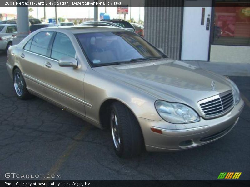 Desert Silver Metallic / Java 2001 Mercedes-Benz S 430 Sedan