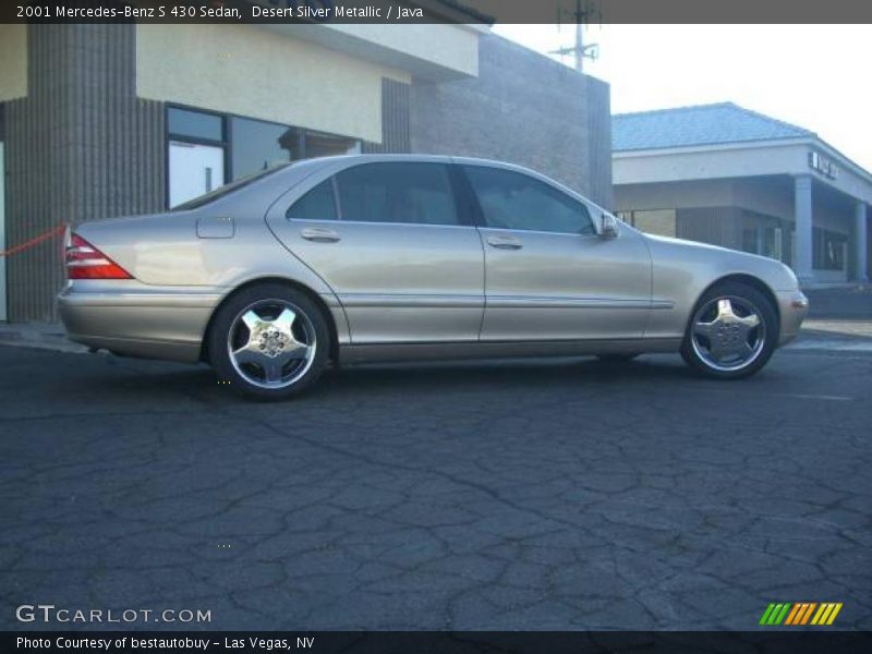 Desert Silver Metallic / Java 2001 Mercedes-Benz S 430 Sedan