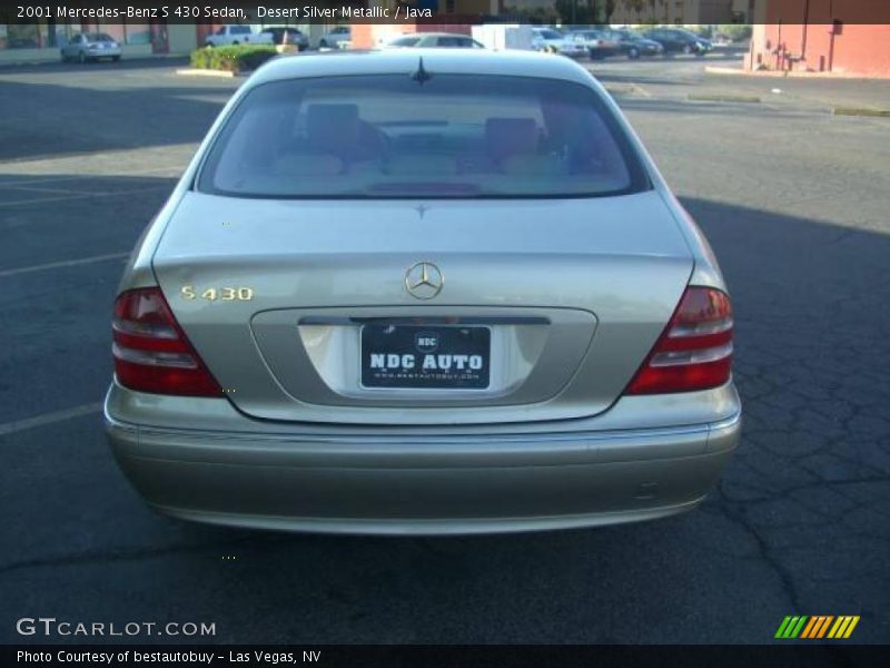 Desert Silver Metallic / Java 2001 Mercedes-Benz S 430 Sedan