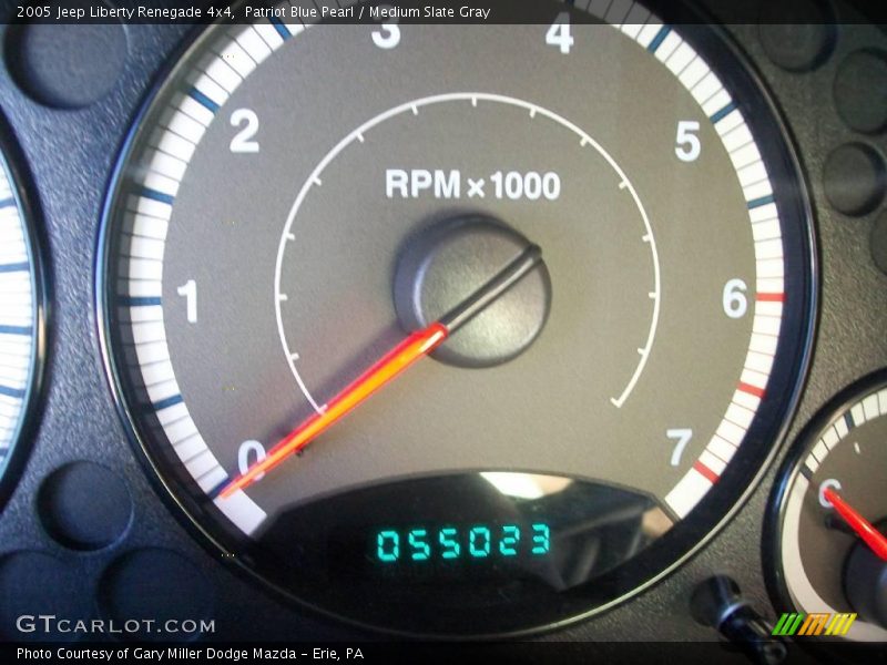 Patriot Blue Pearl / Medium Slate Gray 2005 Jeep Liberty Renegade 4x4