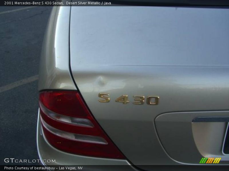 Desert Silver Metallic / Java 2001 Mercedes-Benz S 430 Sedan