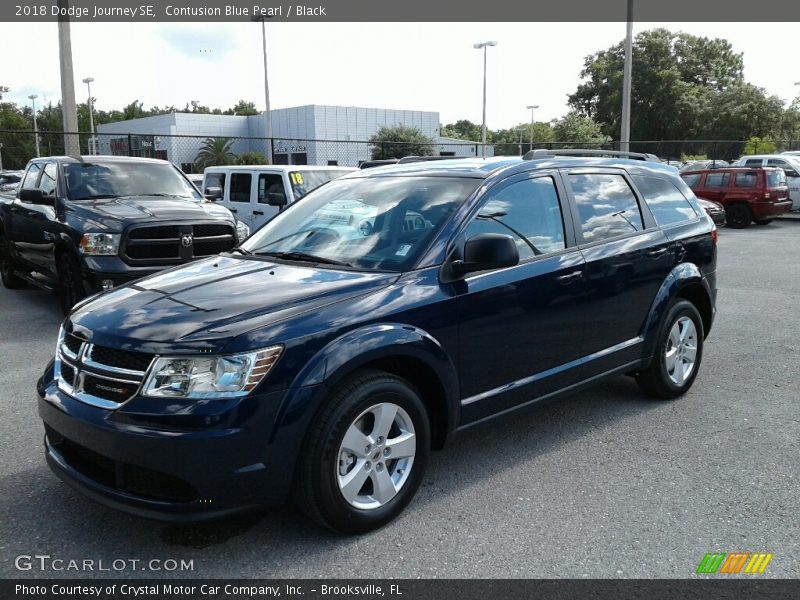 Contusion Blue Pearl / Black 2018 Dodge Journey SE