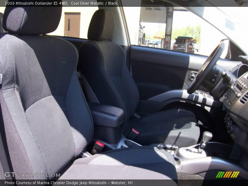 Cool Silver Metallic / Black 2009 Mitsubishi Outlander ES 4WD