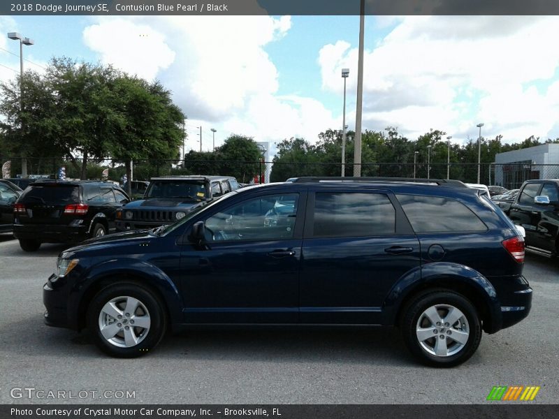 Contusion Blue Pearl / Black 2018 Dodge Journey SE