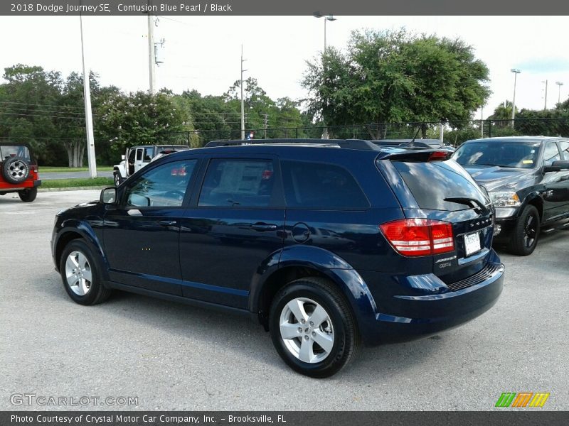 Contusion Blue Pearl / Black 2018 Dodge Journey SE