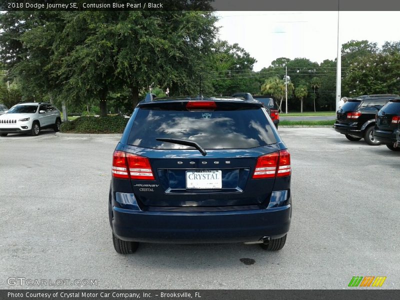 Contusion Blue Pearl / Black 2018 Dodge Journey SE