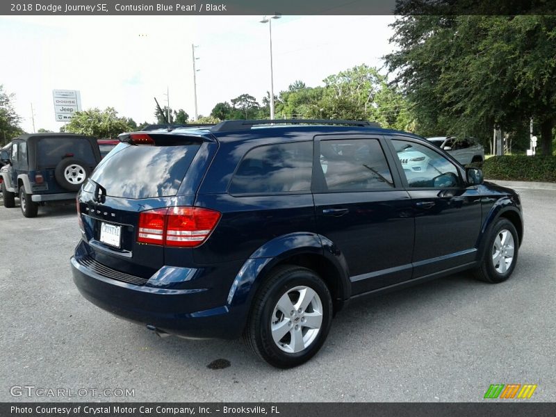 Contusion Blue Pearl / Black 2018 Dodge Journey SE