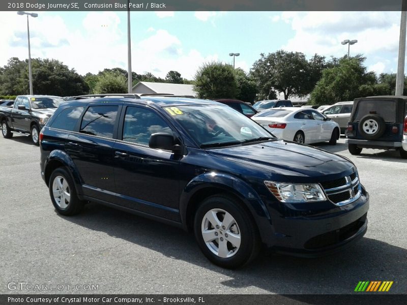 Contusion Blue Pearl / Black 2018 Dodge Journey SE