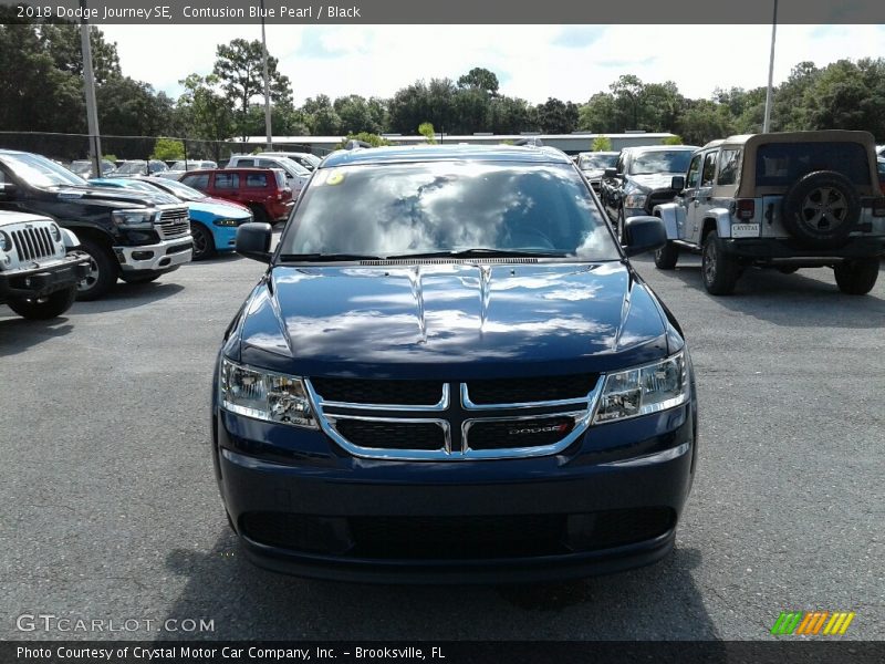 Contusion Blue Pearl / Black 2018 Dodge Journey SE