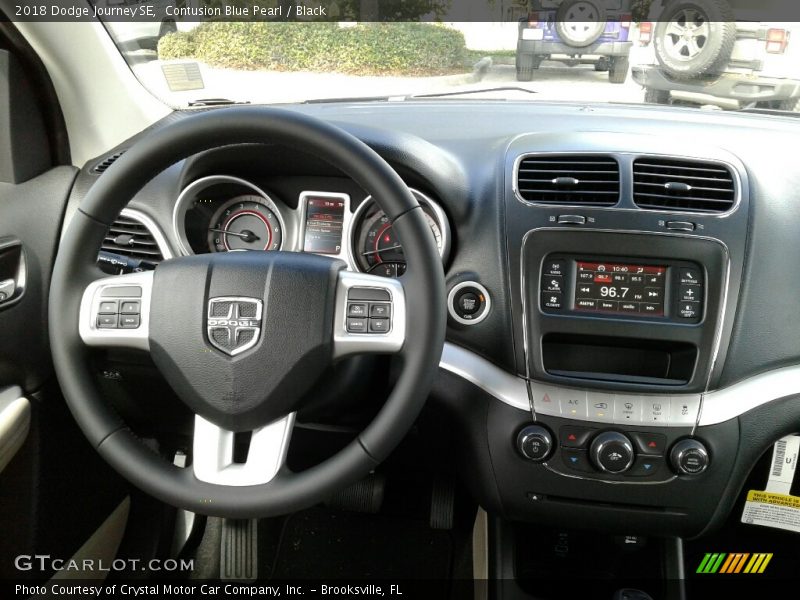 Contusion Blue Pearl / Black 2018 Dodge Journey SE