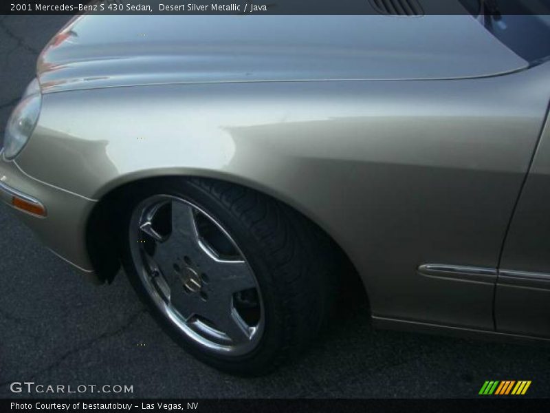Desert Silver Metallic / Java 2001 Mercedes-Benz S 430 Sedan
