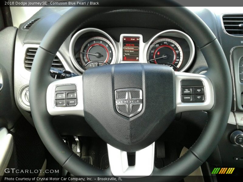 Contusion Blue Pearl / Black 2018 Dodge Journey SE