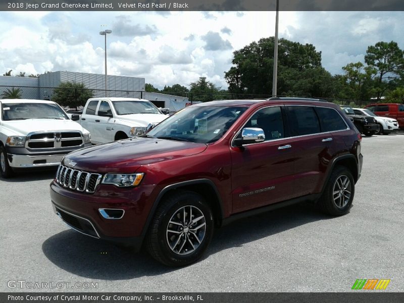 Velvet Red Pearl / Black 2018 Jeep Grand Cherokee Limited