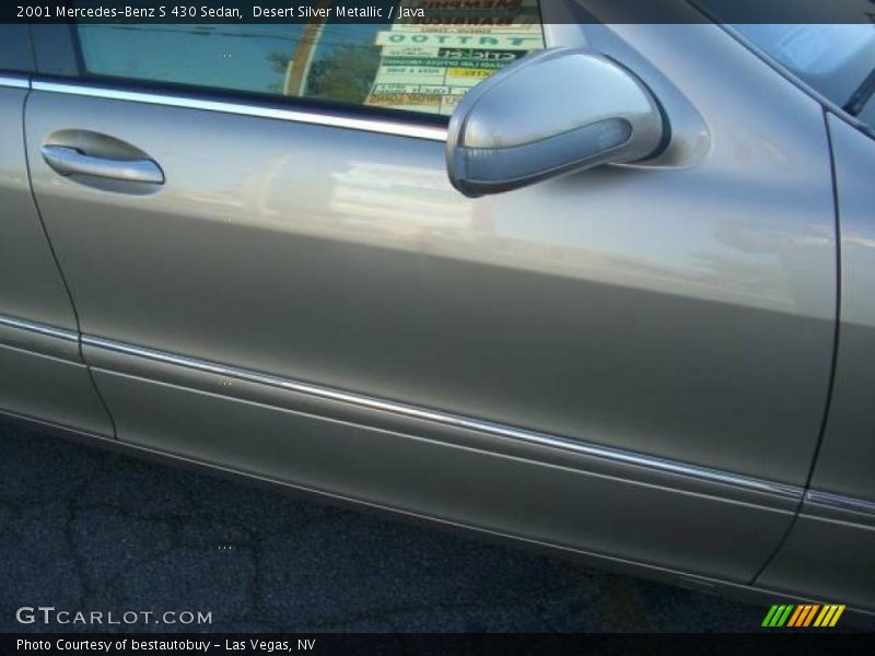 Desert Silver Metallic / Java 2001 Mercedes-Benz S 430 Sedan