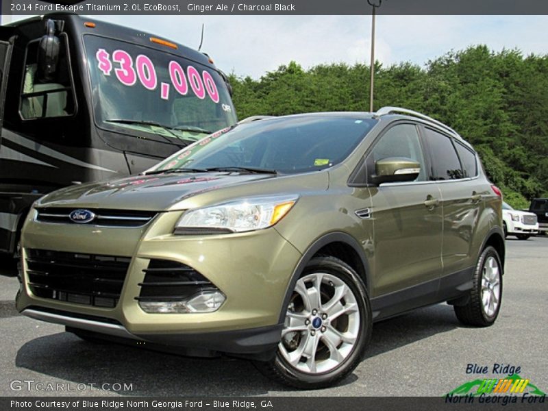 Ginger Ale / Charcoal Black 2014 Ford Escape Titanium 2.0L EcoBoost