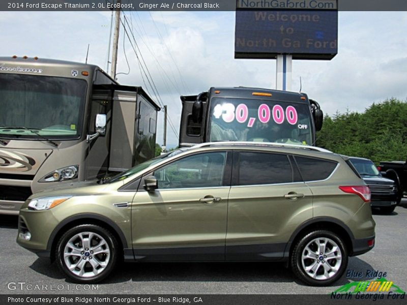 Ginger Ale / Charcoal Black 2014 Ford Escape Titanium 2.0L EcoBoost