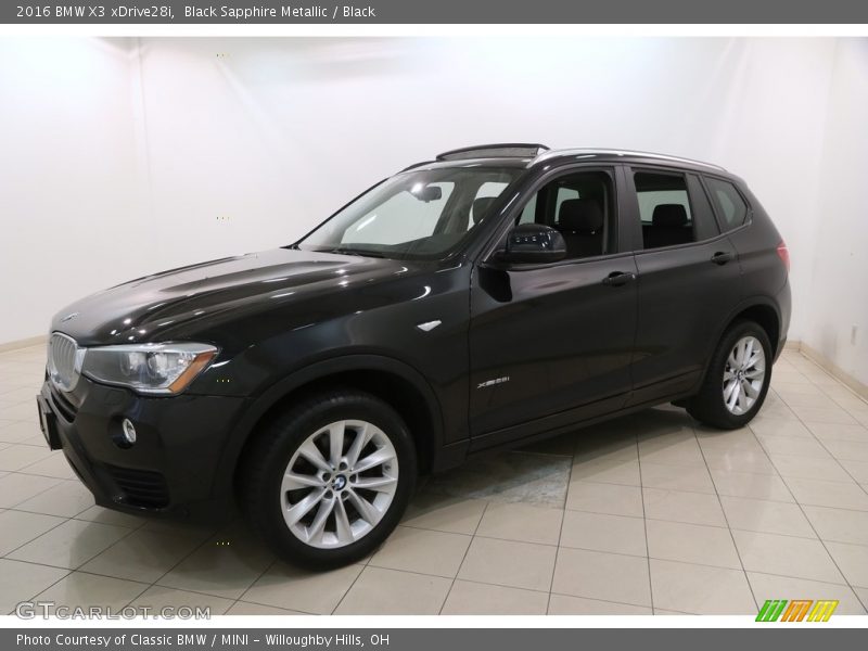 Black Sapphire Metallic / Black 2016 BMW X3 xDrive28i