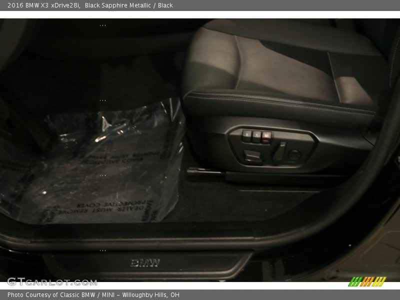 Black Sapphire Metallic / Black 2016 BMW X3 xDrive28i