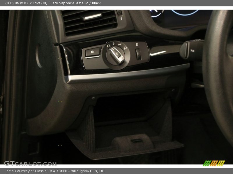 Black Sapphire Metallic / Black 2016 BMW X3 xDrive28i