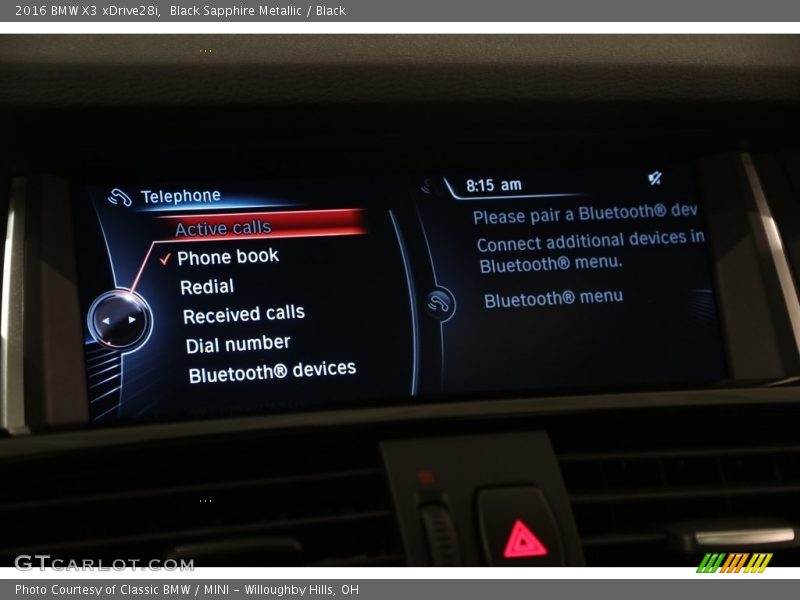 Black Sapphire Metallic / Black 2016 BMW X3 xDrive28i