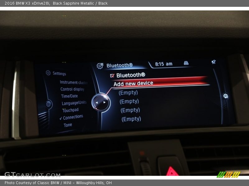 Black Sapphire Metallic / Black 2016 BMW X3 xDrive28i