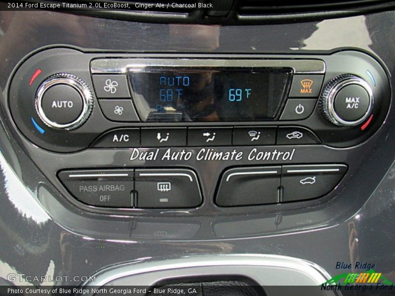 Ginger Ale / Charcoal Black 2014 Ford Escape Titanium 2.0L EcoBoost