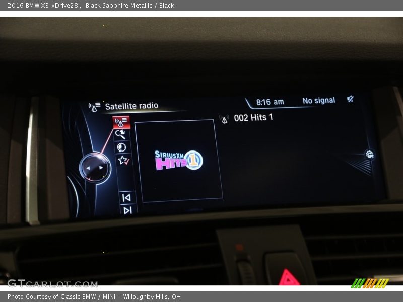 Black Sapphire Metallic / Black 2016 BMW X3 xDrive28i