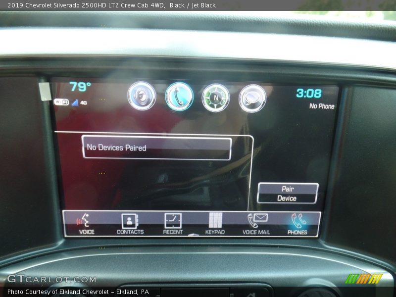 Black / Jet Black 2019 Chevrolet Silverado 2500HD LTZ Crew Cab 4WD