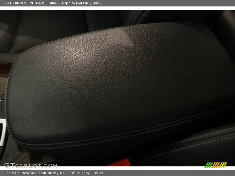 Black Sapphire Metallic / Black 2016 BMW X3 xDrive28i