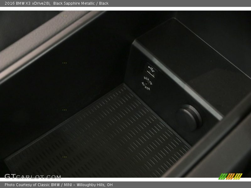 Black Sapphire Metallic / Black 2016 BMW X3 xDrive28i